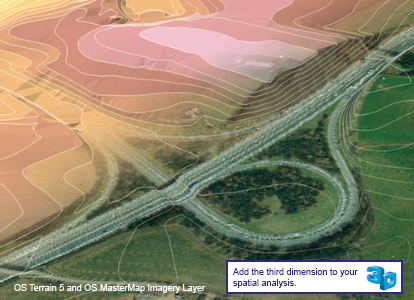 OS Terrain 5 and OS MasterMap Imagery Layer 3d